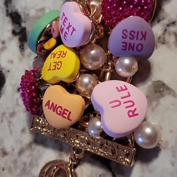 Betsey Johnson Candy Heart Valentine Bracelet - Picture 3 of 7